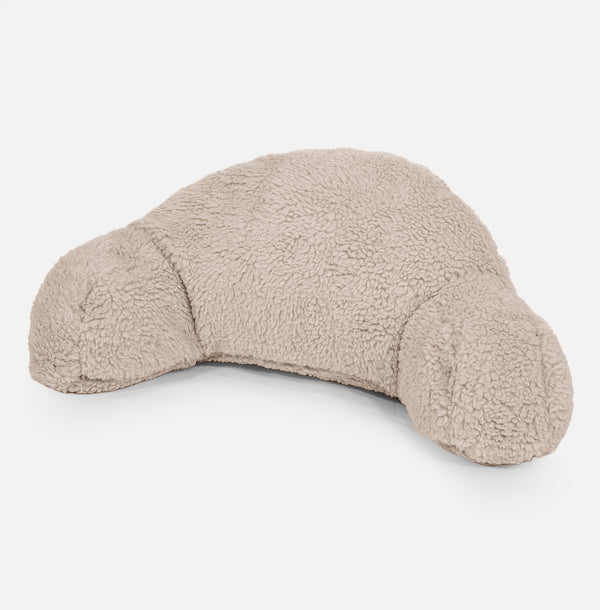 Almohada de Lectura para Niños de Alto Soporte - Piel de Osito Sintética Visón 01