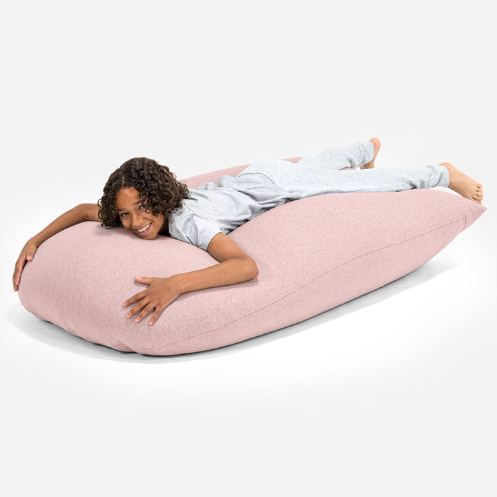 Puf Grande XL - Algodón Elástico Bebé Rosa 04